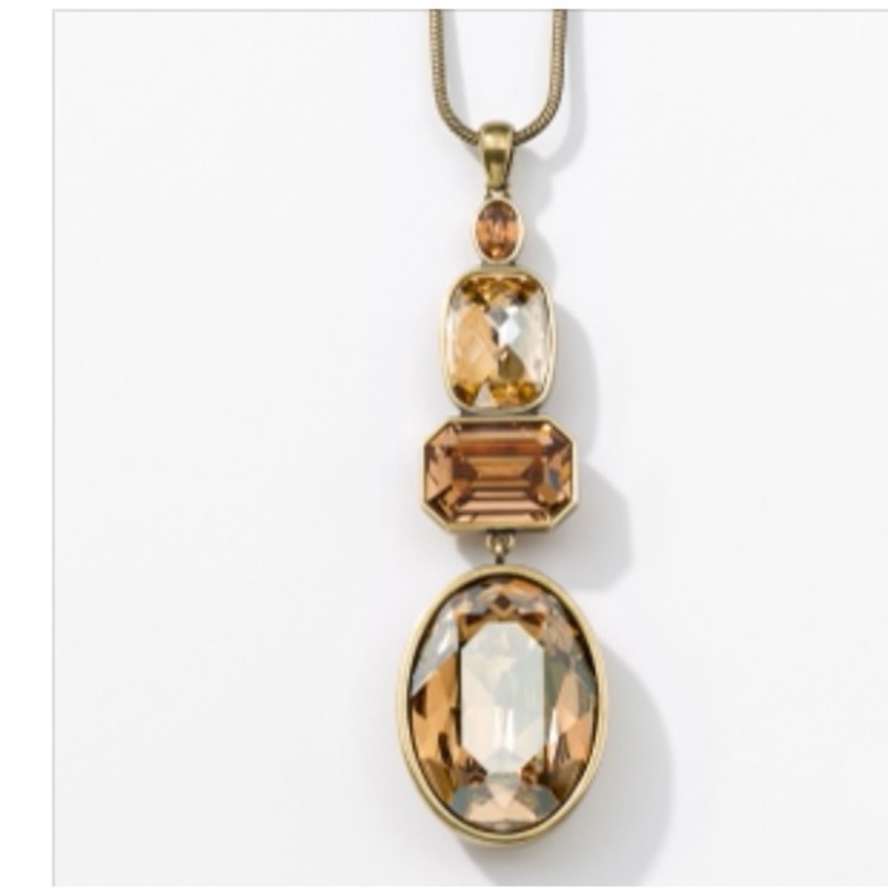 Touchstone Crystal Stacked Sparkle Pendant